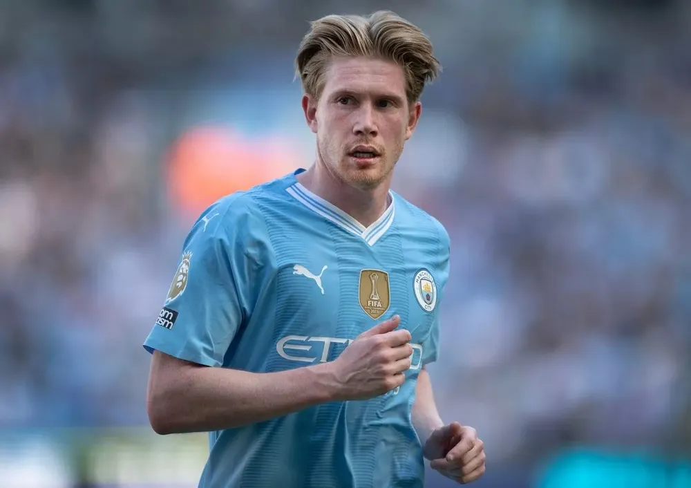 Tiền vệ Kevin De Bruyne tiến gần đến việc chia tay Man City để gia nhập Al Ittihad. ẢNH: GETTY de-bruyne-manchester-city.jpg