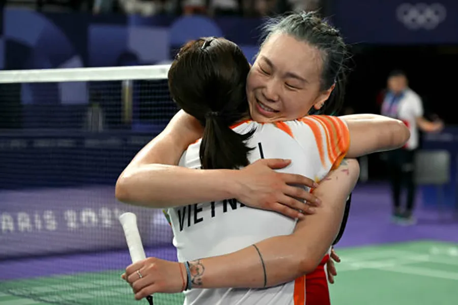 Nguyễn Thùy Linh thua vô cùng đáng tiếc đành dừng chân ở Olympic Paris 2024. ẢNH: GETTY olympic,Nguyễn Thùy Linh