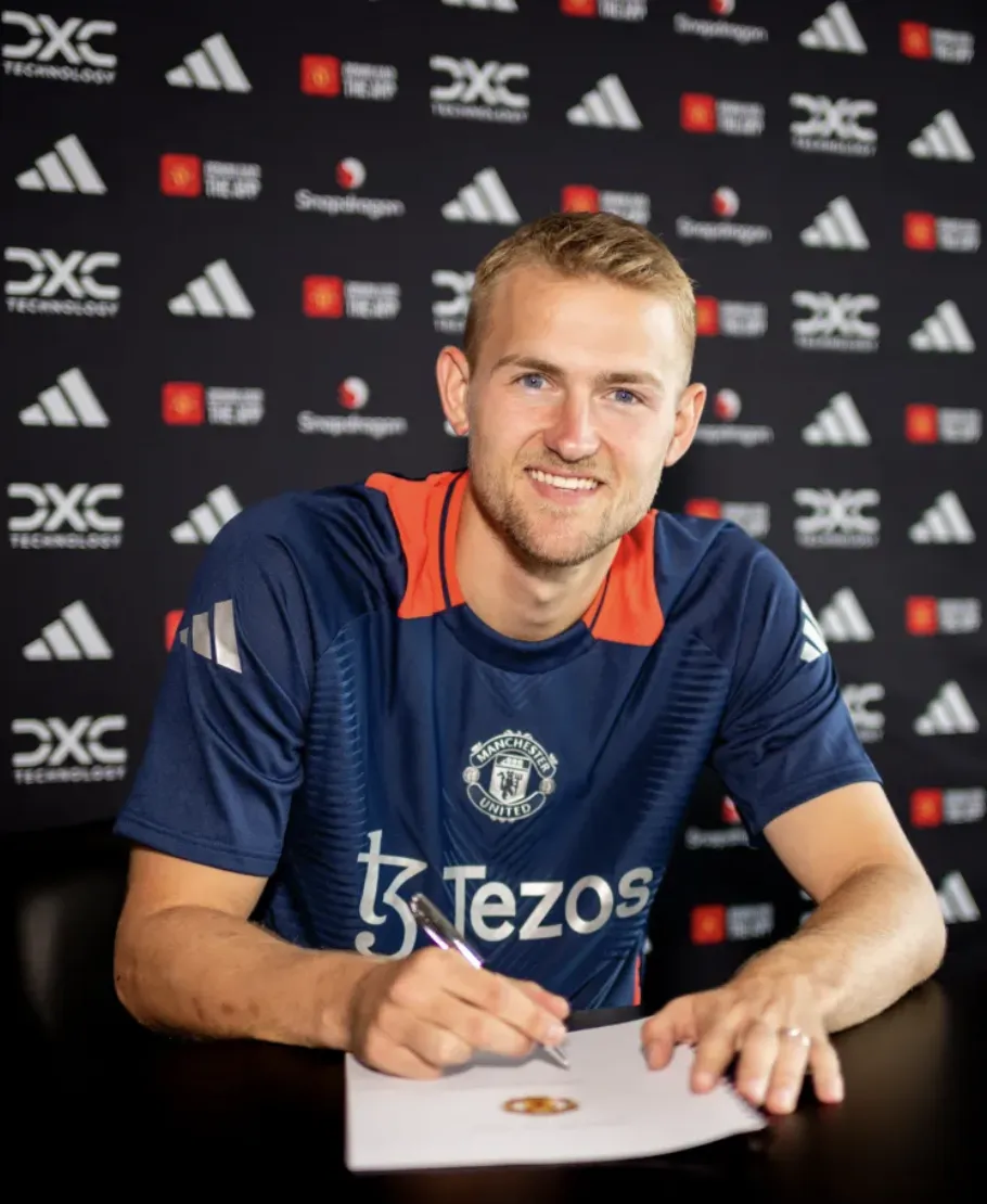 De Ligt ký hợp đồng 5 năm với Manchester United. ẢNH: GETTY manchester-united-de-ligt.png