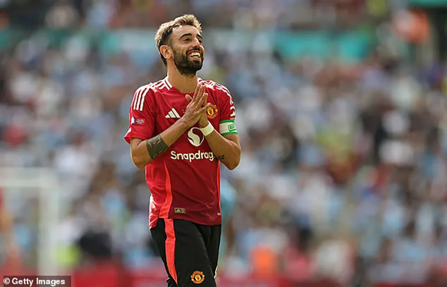 Bruno Fernandes ghi 73 bàn và 65 kiến tạo trong hơn 4 năm ở MU. ẢNH: GETTY bruno-fernandes-manchester-united.jpg