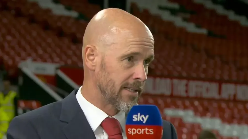 Ten Hag đã giải thích lý do Sancho bị loại khỏi đội hình MU. ẢNH: SKY SPORT lý do Sancho bị loại khỏi đội hình MU,MU,Sancho