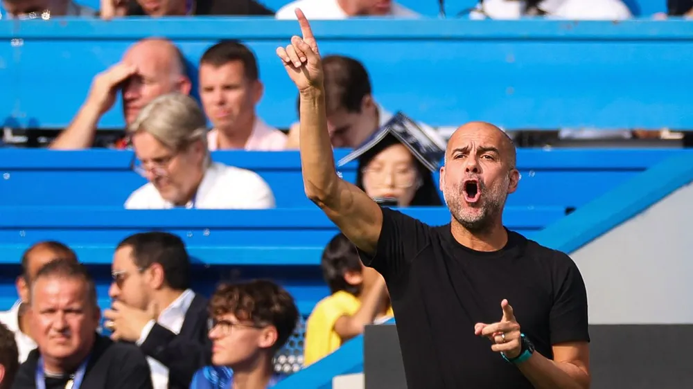 Pep Guardiola tin rằng việc Man City thắng Chelsea là cú sốc. ẢNH: GETTY Man City thắng Chelsea là cú sốc