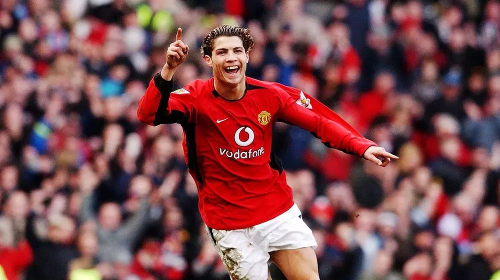 Ronaldo trong giai đoạn đầu sự nghiệp chơi cho Manchester United. ẢNH: GETTY mu-cristiano-ronaldo.jpg