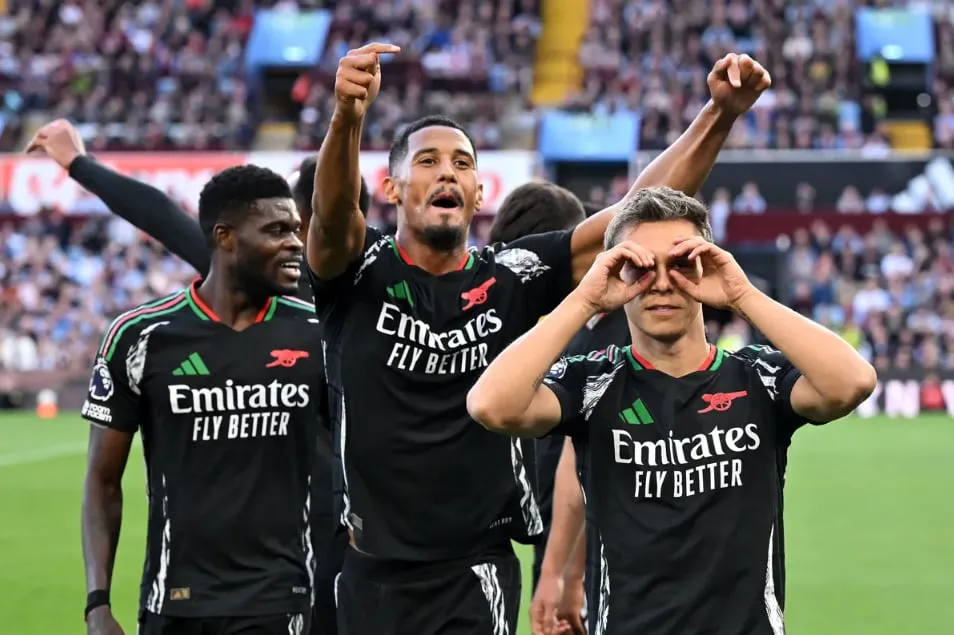 Trossard tỏa sáng đúng lúc giúp Arsenal nhọc nhằn giành 3 điểm trước Aston Villa. Ảnh: Getty Arsenal nhọc nhằn giành 3 điểm