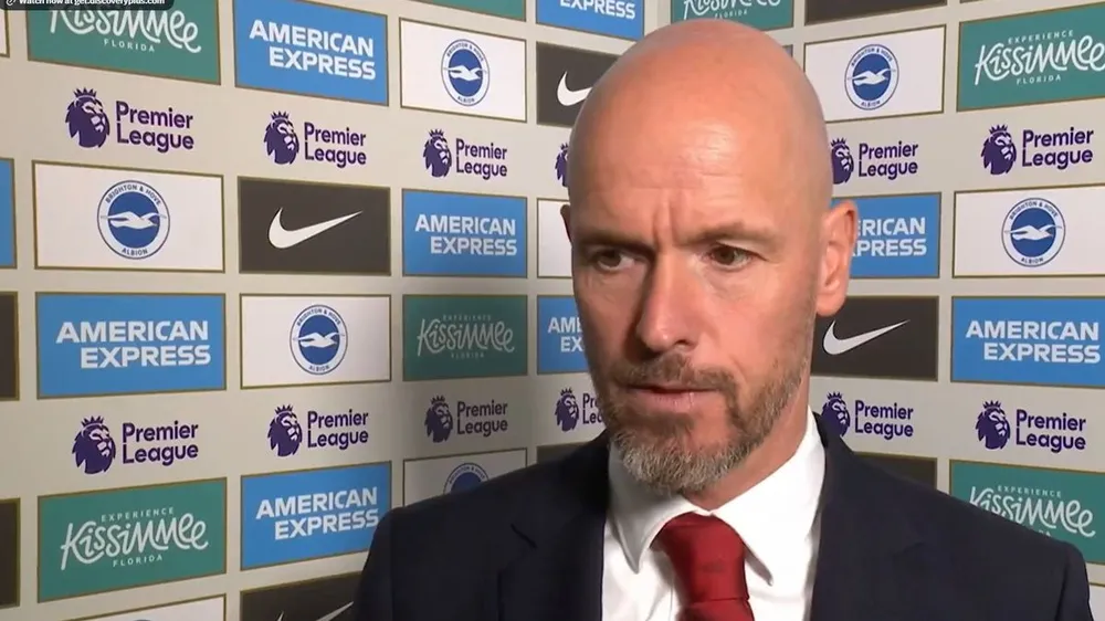 Ten Hag chỉ trích MU vì hàng thủ mắc sai lầm còn hàng công liên tục bỏ lỡ cơ hội. ẢNH: GETTY Ten Hag chỉ trích MU