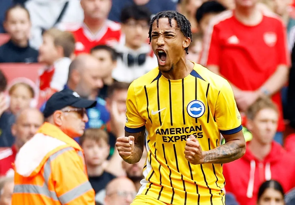 Joao Pedro tỏa sáng giúp Brighton gỡ hòa khiến Arsenal mất điểm ngay tại Emirates Ảnh: Getty brighton-arsenal-premier-league.jpg