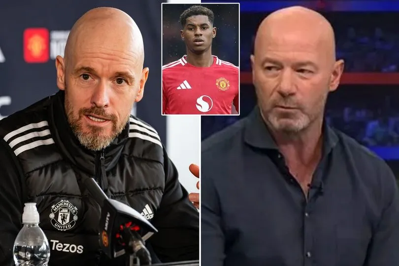 Ten Hag chỉ trích huyền thoại bóng đá Anh Shearer vì Rashford. ẢNH: MIRROR ten-hag-chi-trich-huyen-thoai-bong-da-anh-vi-rashford.jpg