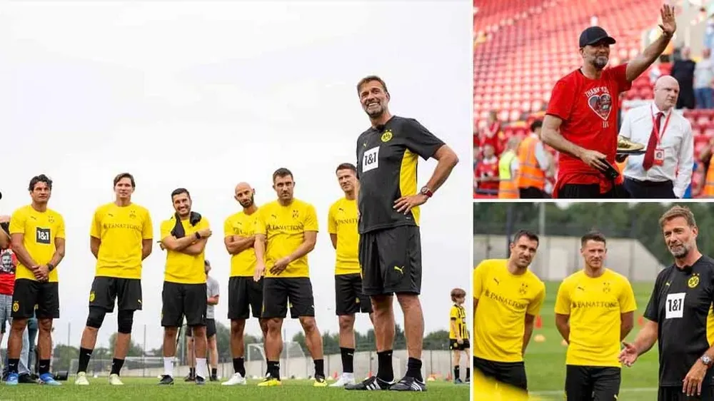 Klopp đồng ý trở lại dẫn dắt Borussia Dortmund trong 1 trận đấu đặc biệt chia tay sự nghiệp của 2 cậu học trò cũ. ẢNH: MIRROR klopp-tro-lai-dan-dat-borussia-dortmund.jpg
