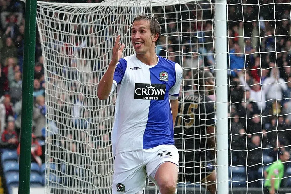 Morten Gamst Pederson trong màu áo Blackburn. ẢNH: PA mu-Blackburn-pederson.jpg