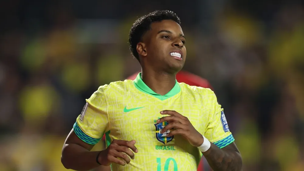 Ngôi sao của Real Madrid Rodrygo không muốn đá quá nhiều vị trí khác nhau ở tuyển Brazil. ẢNH: GETTY Ngôi sao của Real Madrid