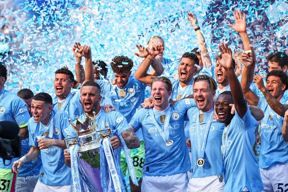 Man City giành vô số danh hiệu nhưng di sản của Pep Guardiola bị đe dọa. ẢNH: GETTY man-city-premier-league.jpg