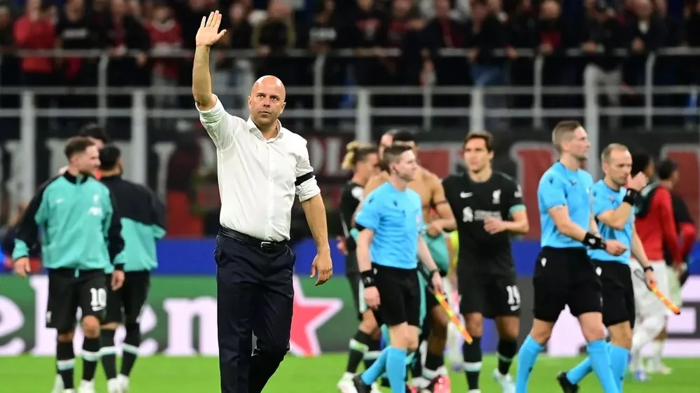Arne Slot có 1 đêm Champions League không thể quên. ẢNH: GETTY liverpool-arne-slot.jpg