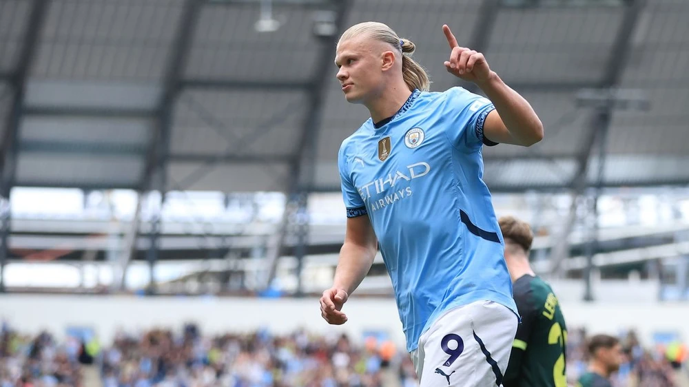 Haaland nghỉ đá trận tiếp theo của Man City để trở về quê nhà Na Uy sau cái chết của Ivar Eggja. ẢNH: GETTY Haaland nghỉ đá trận tiếp theo của Man City