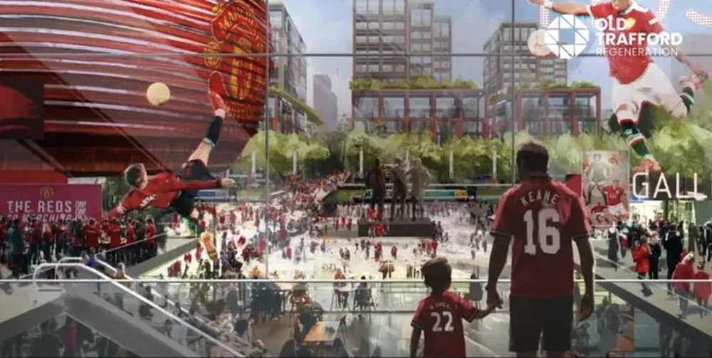Hình ảnh tuyệt đẹp bên ngoài sân vận động mới của MU. ẢNH: MANCHESTER UNITED old-trafford-manchester-united.png