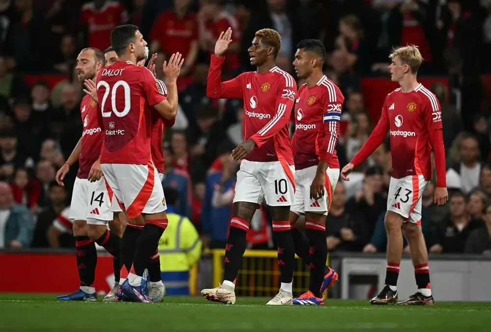 Mới ghi 5 bàn sau 5 trận ở Premier League mùa này, Ten Hag yêu cầu MU phải tàn nhẫn kết liễu đối thủ trước khung thành. ẢNH: GETTY MU-EUROPA-LEAGUE.jpg