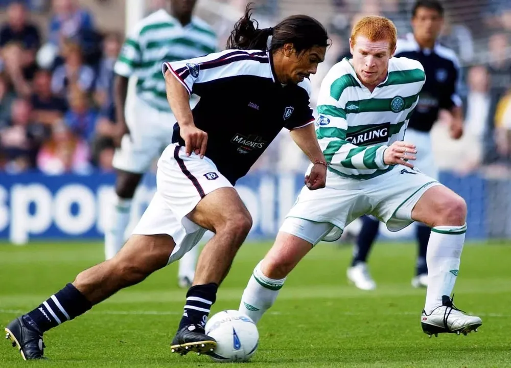 Fabian Caballero trong màu áo Dundee. ẢNH: GETTY dundee-Caballero.jpg
