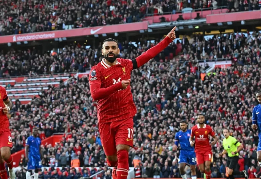 Mohamed Salah tỏa sáng với 1 bàn thắng và 1 kiến tạo thành bàn. Ảnh: Getty Liverpool đòi lại ngôi đầu bảng Premier League