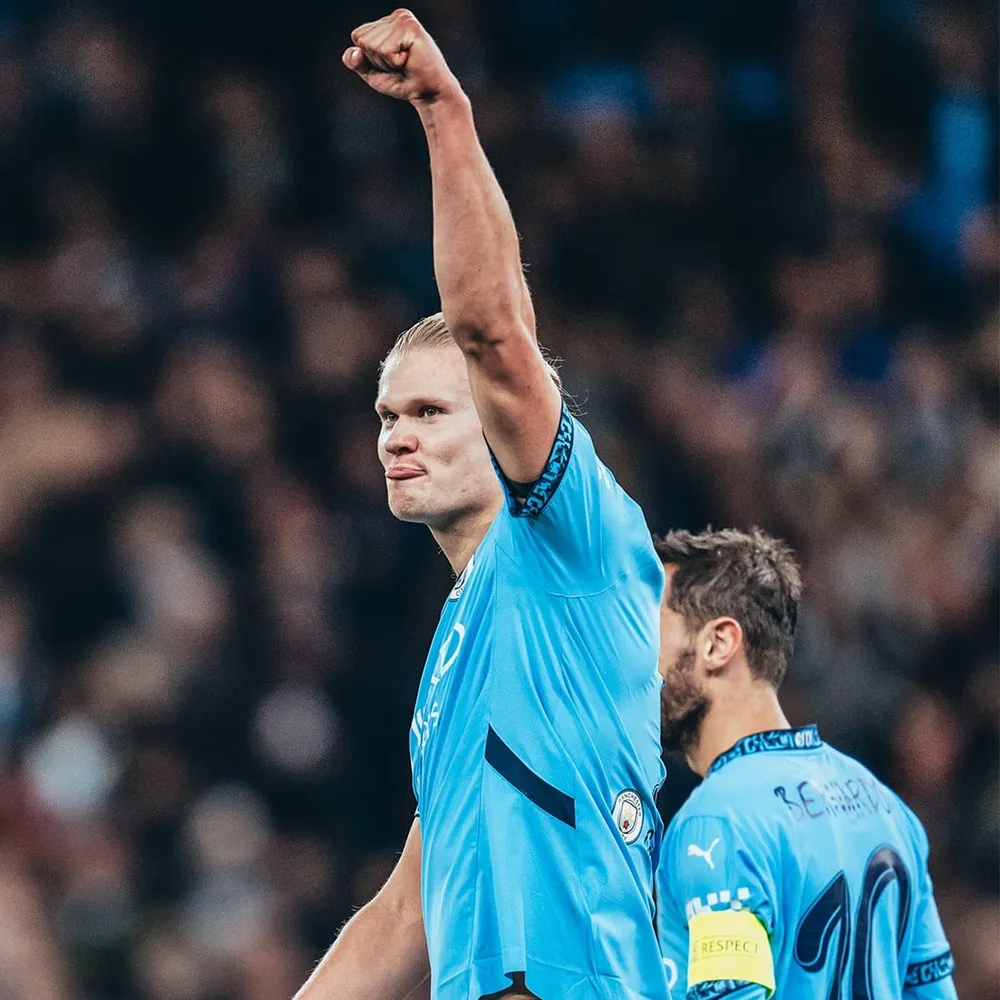 Erling Haaland vừa lập cú đúp giúp Man City thắng tưng bừng 5-0 Sparta ở Champions League, đây là thử thách quá sức với Southampton. Ảnh: MCFC HAALAND-MAN-CITY.jpg
