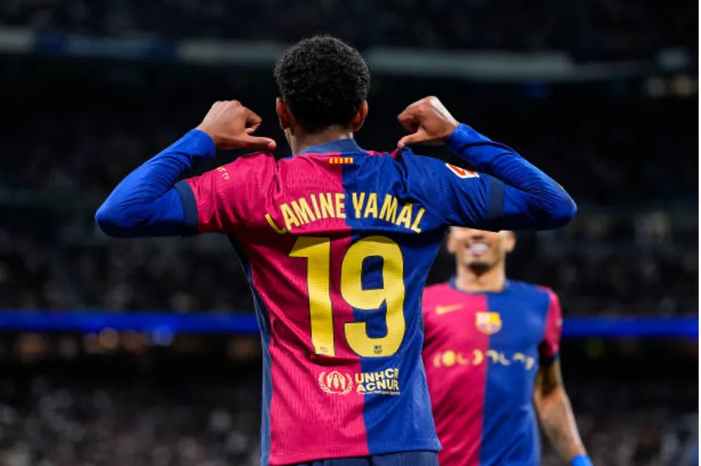 Lamine Yamal tiếp tục phong độ cao giúp Barcelona vùi dập Real Madrid. Ảnh: GETTY YAMAL-BARCELONA.jpg