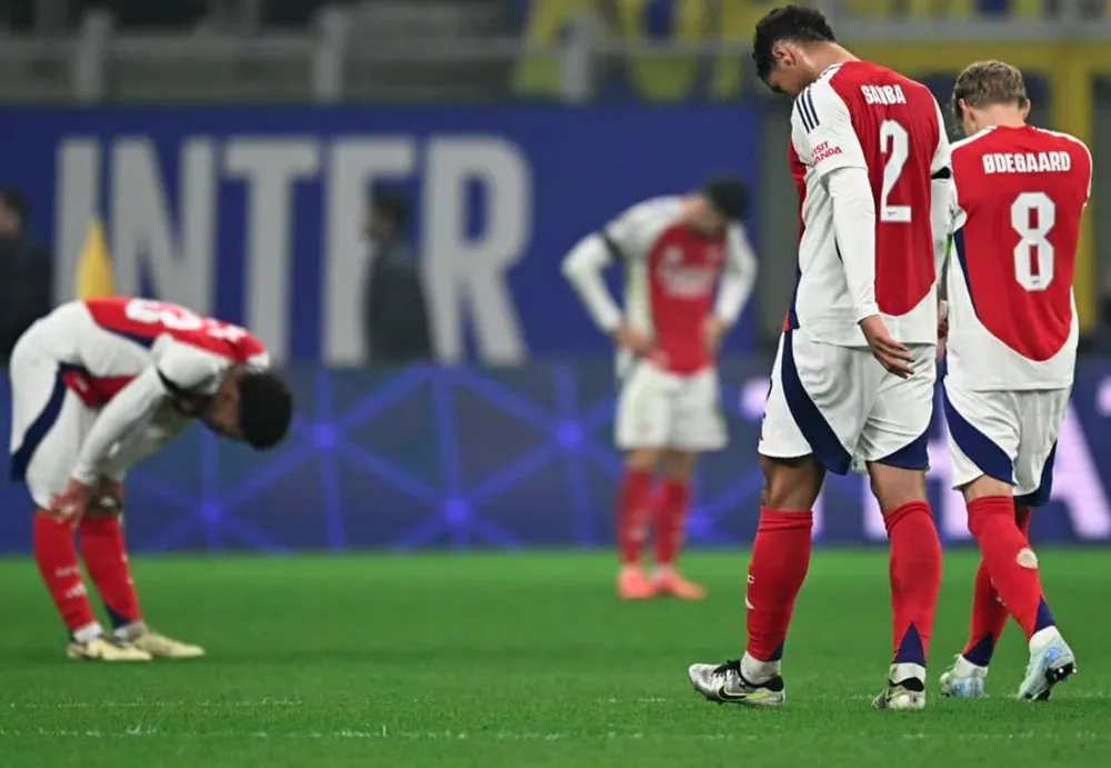 Thi đấu mờ nhạt, Arsenal thất bại cay đắng trước Inter Milan. Ảnh: Reuters Arsenal thất bại