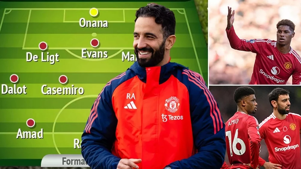 Đội hình xuất phát của MU đấu Ipswich,MU