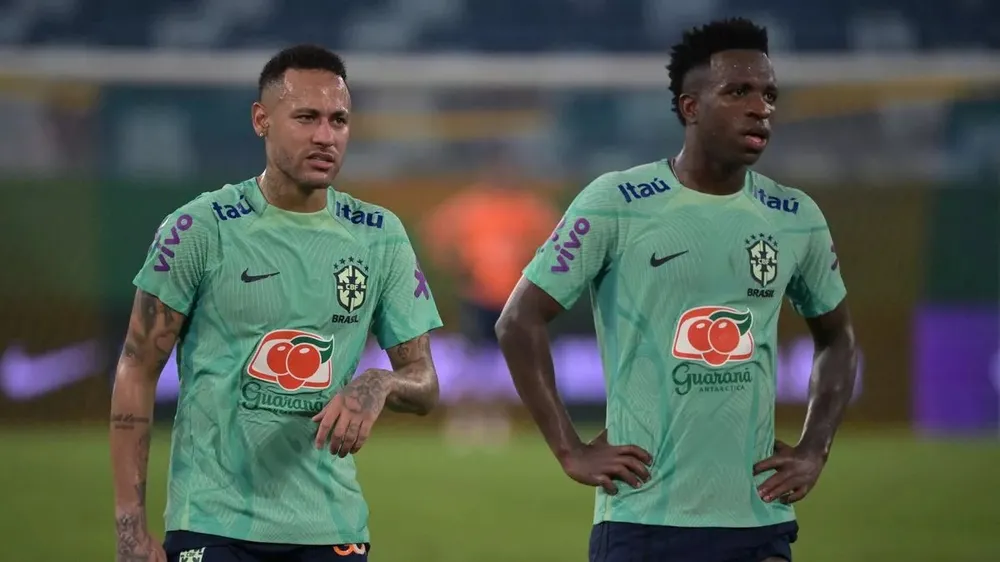 Neymar đáp trả siêu sao được Real Madrid săn đón là Rodri để bảo vệ Vinicius. ẢNH: GETTY Neymar đáp trả siêu sao được Real Madrid săn đón,NEYMAR,REAL MADRID