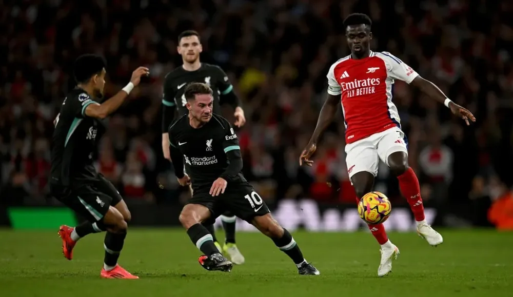 Nếu vắng Saka hàng công Arsenal sẽ rất vất và để xuyên thủng hàng thủ của Nottingham, đây là thử thách khó chịu cho pháo thủ. Ảnh: Getty PREMIER-LEAGUE-ARSENAL.jpg