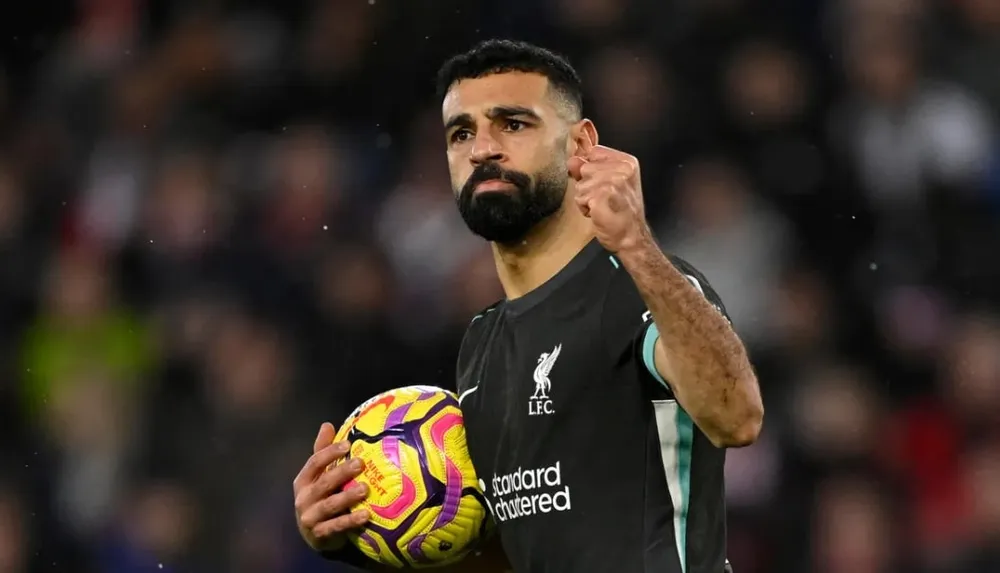 Mohamed Salah lập cú đúp giúp Liverpool vất vả giành 3 điểm trước Southampton. Ảnh: Getty Liverpool vất vả giành 3 điểm