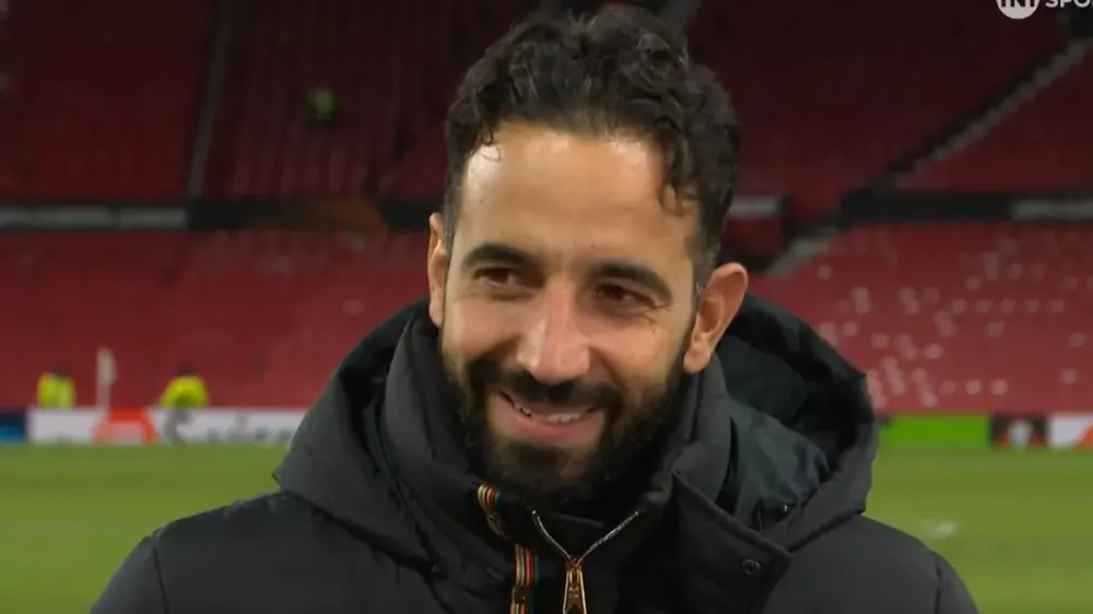 Amorim rất vui khi giành chiến thắng đầu tiên tại Manchester United. ẢNH: TNT SPORTS Amorim chọn 3 điều yêu thích nhất trong chiến thắng đầu tiên ở MU,MU,Amorim