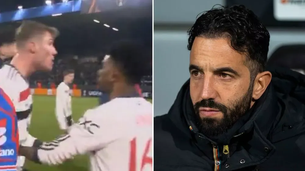 Hojlund và Amad cãi vã dữ dội,Hojlund,Amad