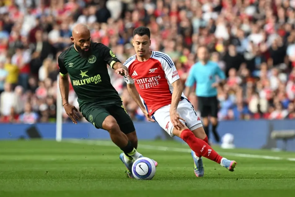 Hòa Arsenal là một thành công lớn cho Brentford. Ảnh: Getty đua vô địch