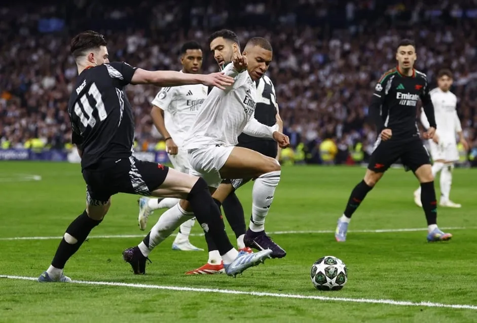Mbappe mờ nhạt ở trận lượt về trên sân nhà. Ảnh: UEFA att.KTHaBJJKBBXO1CY5L82JrwIxGY6kyf5vDi71FU1RcGI.jpeg