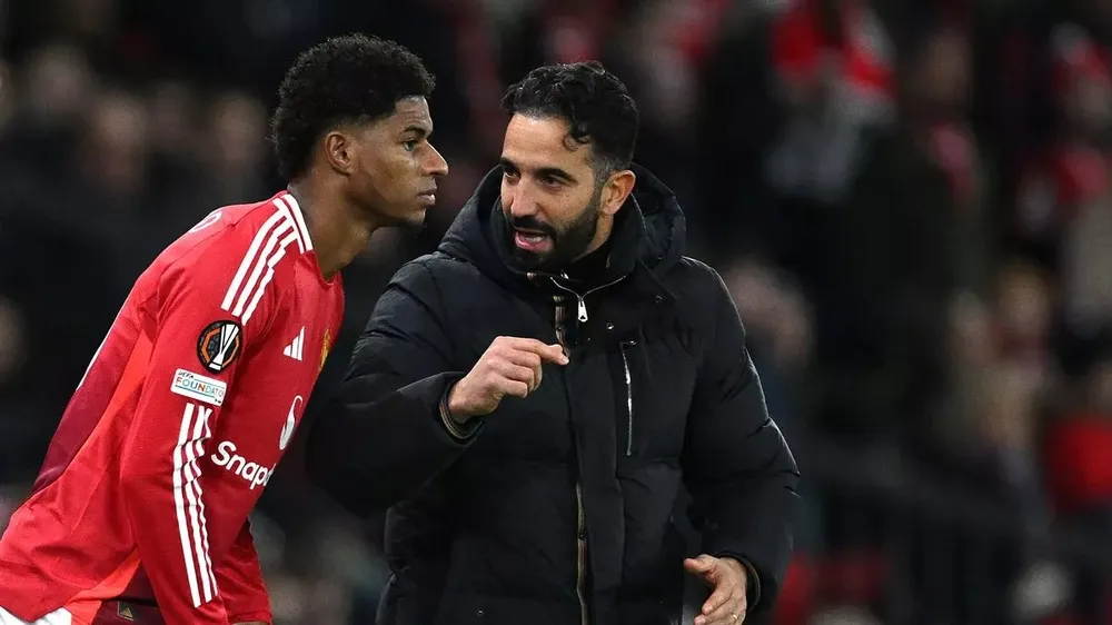 HLV Ruben Amorim lên tiếng nói rõ tương lai của Rashford tại MU rằng anh cùng các cầu thủ cho mượn khác sẽ trở về Old Trafford sau mùa giải. ẢNH: GETTY Amorim lên tiếng nói rõ tương lai của Rashford tại MU,MU,RASHFORD,AMORIM