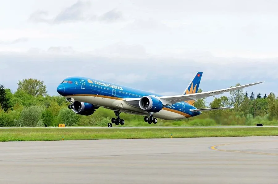 Hiện Vietnam Airlines khai thác 3 chuyến/tuần trên đường bay Hà Nội-London Heathrow. Ảnh: PLO