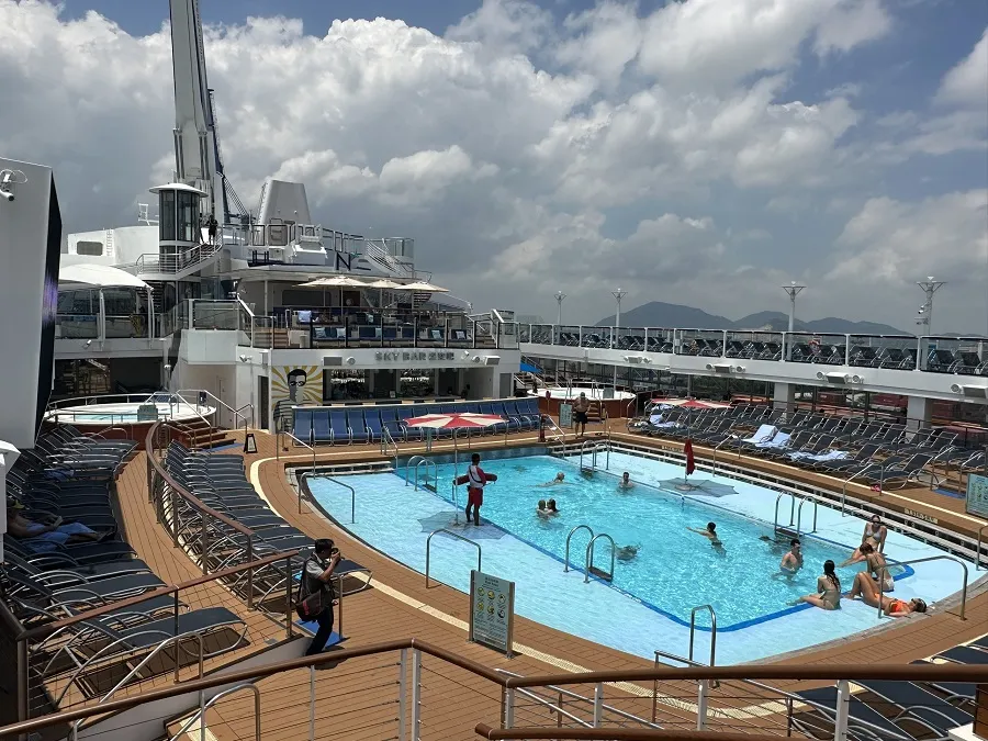 Một góc khu giải trí trên siêu du thuyền. Ảnh: P.ĐIỀN