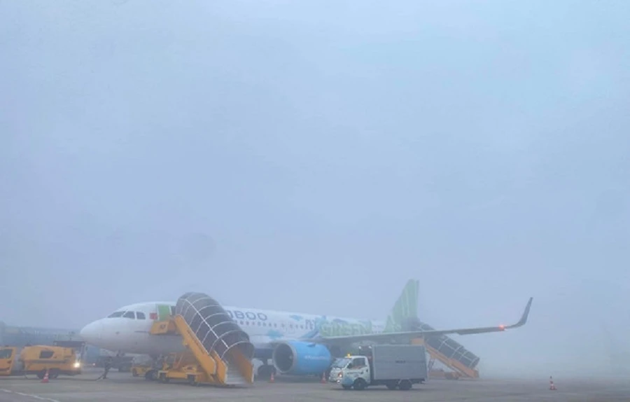 hang chuyến bay đi Nghệ An, hạ cánh ở sân bay dự bị. Ảnh: VATM