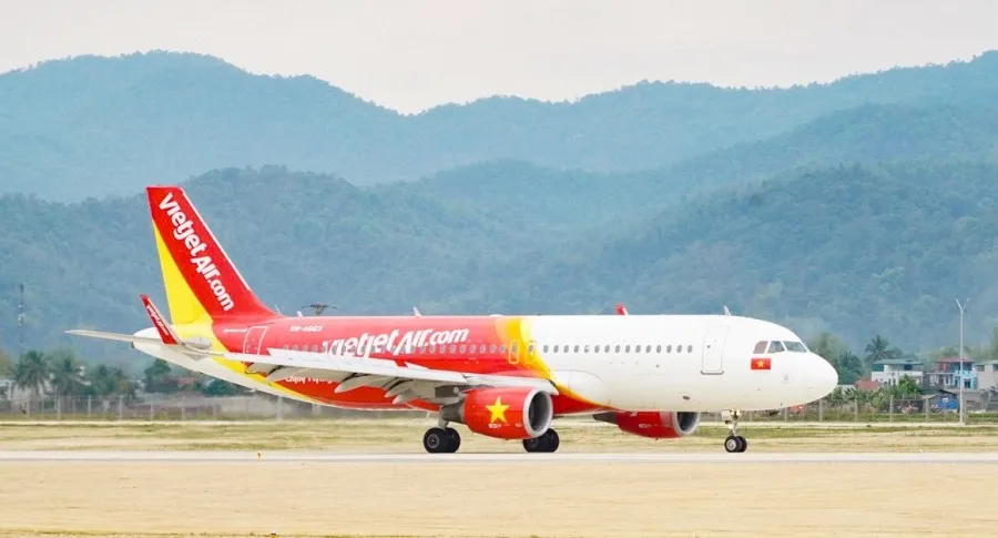 Vietjet khai thác hai đường bay từ Hà Nội và TP.HCM đi Điện Biên. Ảnh: VJ lý-do-may-bay-khong-hạ-canh-duoc-o-san-bay-dien-bien-1.jpg