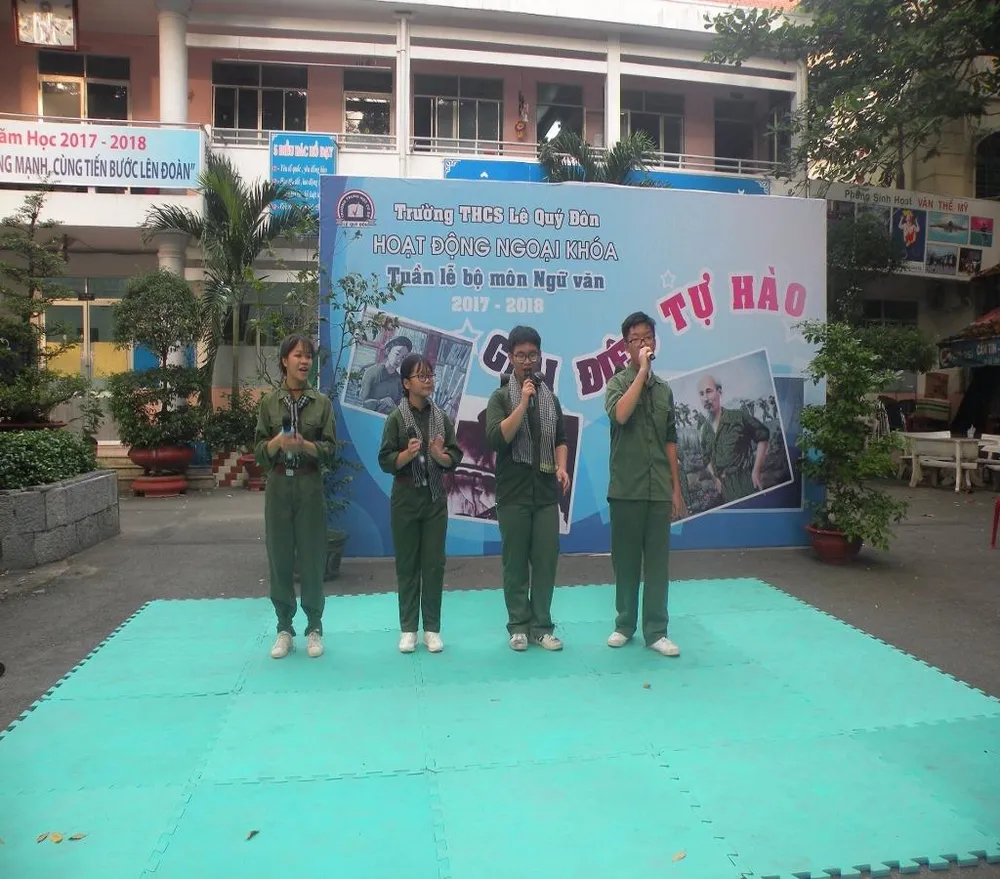 'Bí kíp' giúp HS yêu môn văn của Trường THCS Lê Quý Đôn ảnh 3 tuần lễ bộ môn ngữ văn