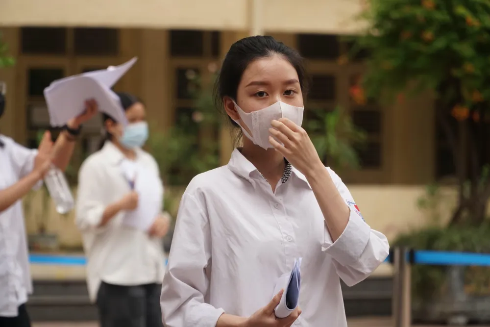 Đa số thí sinh cho rằng đề không quá khó. Ảnh: PHI HÙNG