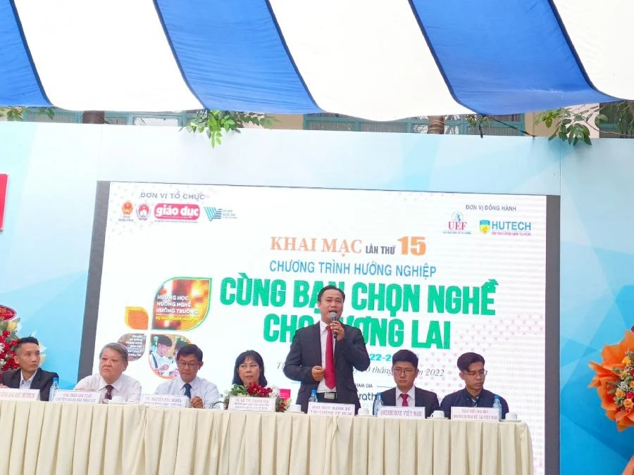 Chương trình "Cùng bạn chọn nghề cho tương lai" sẽ được tổ chức tại 100 trường ở TP.HCM và 1.500 trường ở 26 tỉnh/thành. Ảnh: TT