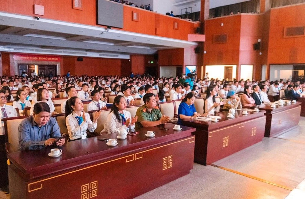 Diễn đàn "Khát vọng thanh niên thành phố Bác" có sự tham dự của 1000 đại biểu. Ảnh: BTC