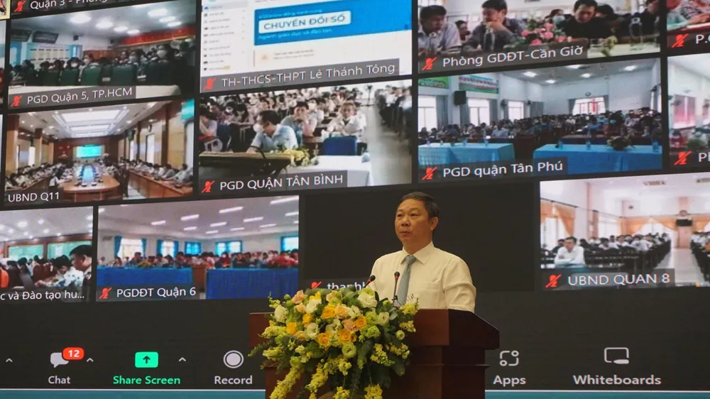 Phó chủ tịch UBND TP.HCM Dương Anh Đức phát biểu tại hội thảo. Ảnh: NGUYỄN QUYÊN Phó chủ tịch UBND TP.HCM Dương Anh Đức phát biểu tại hội thảo. Ảnh: NGUYỄN QUYÊN