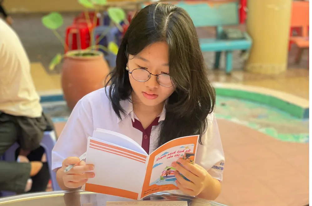 Thi ‘Lớn lên cùng sách’, HS thiết kế một cuốn sách về lịch sử