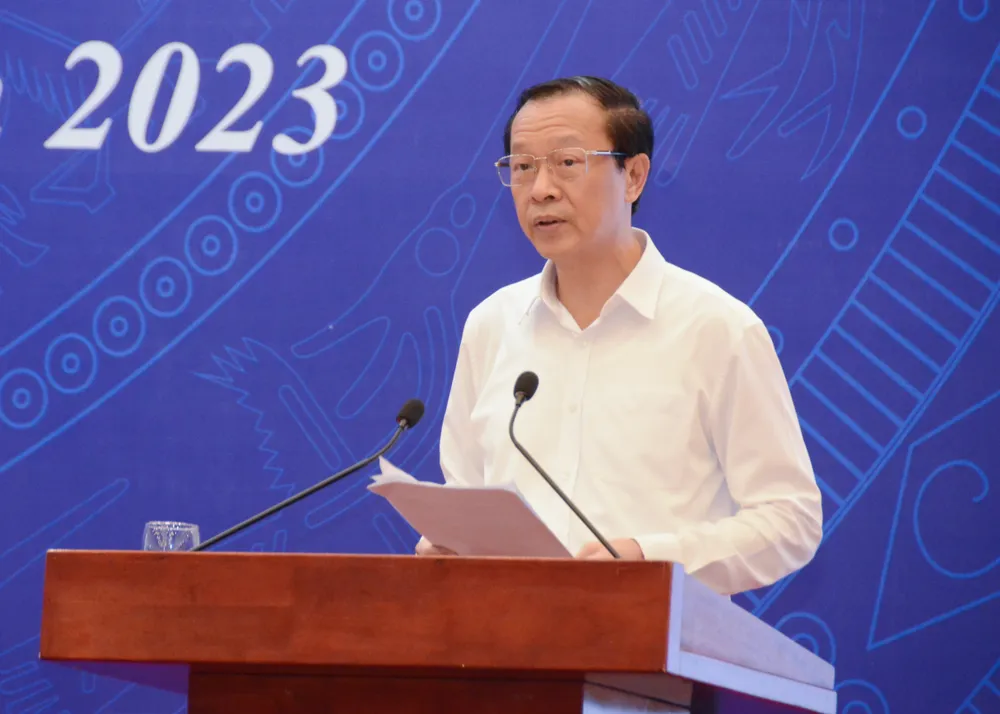 Thứ trưởng Bộ GD&amp;ĐT Phạm Ngọc Thưởng phát biểu tại hội nghị. Ảnh: BỘ GD&amp;ĐT