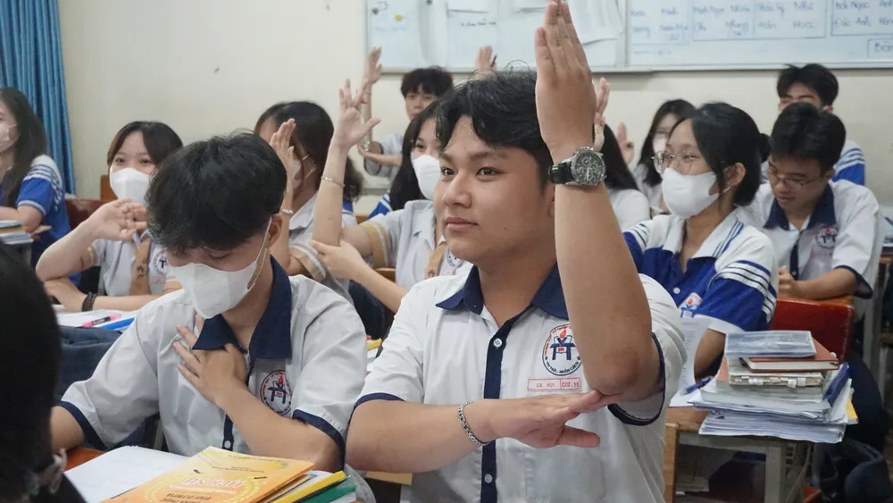 Hơn 12 ngày nữa sẽ diễn ra kỳ thi tốt nghiệp THPT năm 2024 do đó học sinh học tập khá nghiêm túc. Ảnh: NGUYỄN QUYÊN thi-tot-nghiep-thpt-1.JPG