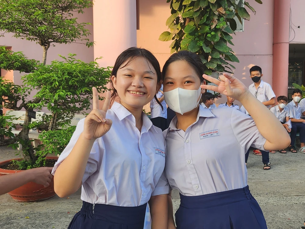 Thí sinh tham dự kỳ thi lớp 10 tại TP.HCM. Ảnh: NGUYỄN QUYÊN tuyển bổ sung lớp 10