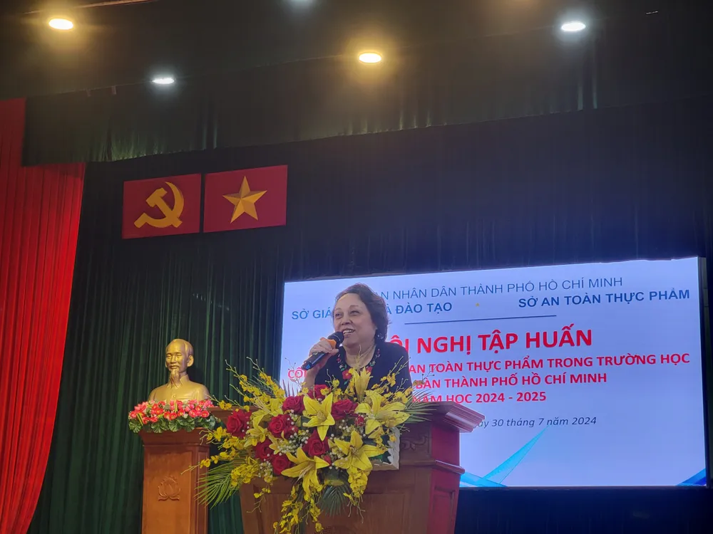 Bà Phạm Khánh Phong Lan, Giám đốc Sở An toàn Thực phẩm TP.HCM. Ảnh: DUY NGUYỄN an-toan-thuc-pham.jpg