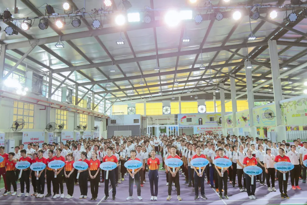 Lớp tập huấn võ tự vệ, võ nhạc Vovinam được tổ chức tại Trường THCS - THPT Hồng Hà, quận Gò Vấp Võ nhạc Vovinam