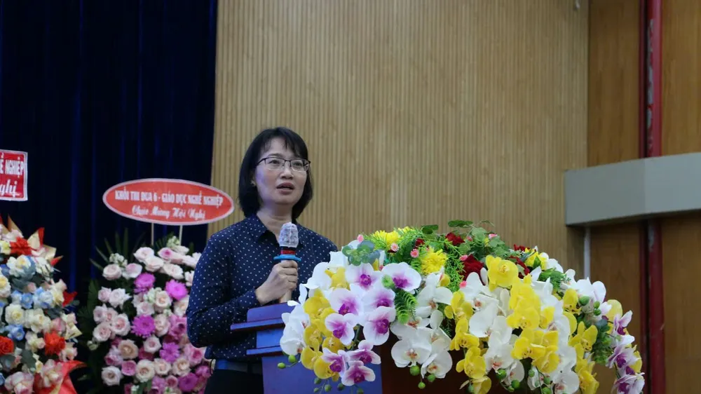 Phó Chủ tịch UBND TP.HCM Trần Thị Diệu Thúy chia sẻ tại hội nghị. Ảnh: NGUYỄN QUYÊN tu-van-phan-luong-1.jpg