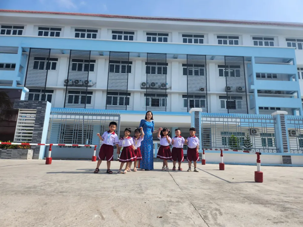 trường học xây cao 5 tầng